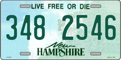 NH license plate 3482546