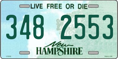 NH license plate 3482553