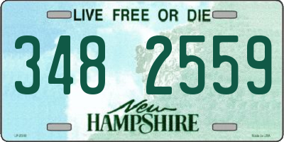 NH license plate 3482559