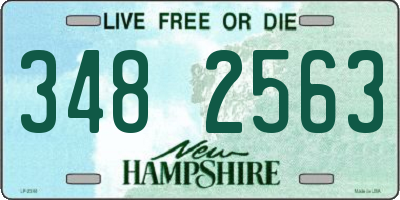 NH license plate 3482563