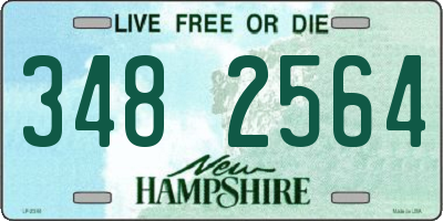 NH license plate 3482564