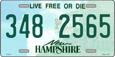 NH license plate 3482565