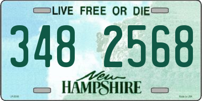 NH license plate 3482568