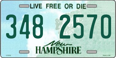 NH license plate 3482570