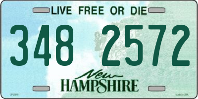 NH license plate 3482572