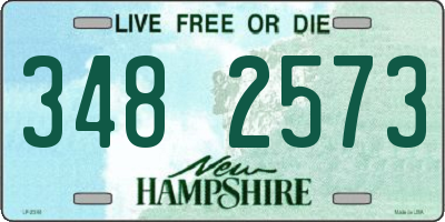 NH license plate 3482573