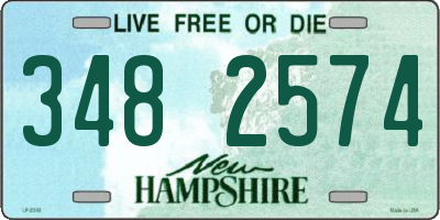 NH license plate 3482574
