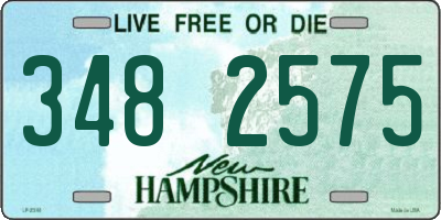 NH license plate 3482575
