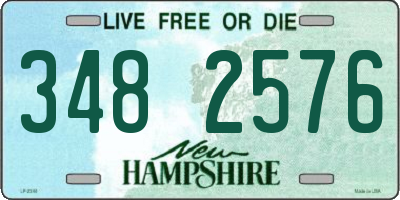 NH license plate 3482576