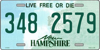 NH license plate 3482579