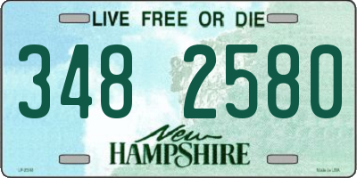 NH license plate 3482580