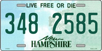 NH license plate 3482585