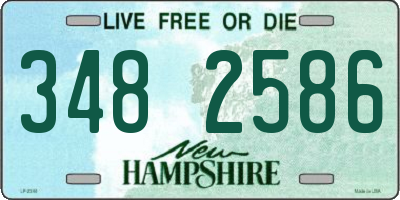 NH license plate 3482586