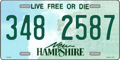NH license plate 3482587