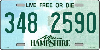 NH license plate 3482590