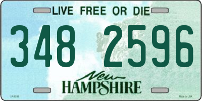 NH license plate 3482596