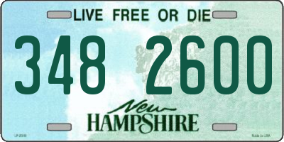 NH license plate 3482600