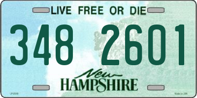 NH license plate 3482601