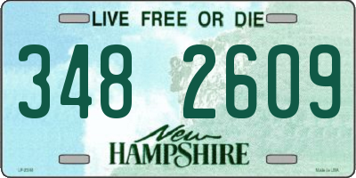 NH license plate 3482609