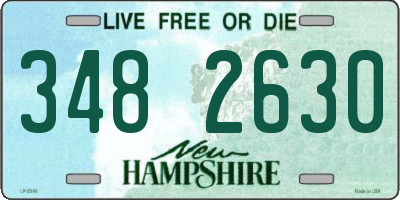NH license plate 3482630