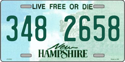 NH license plate 3482658