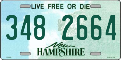 NH license plate 3482664