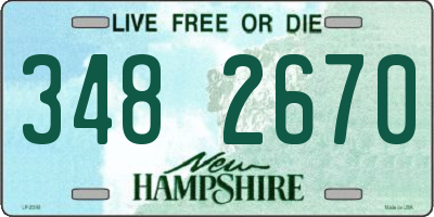 NH license plate 3482670