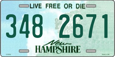 NH license plate 3482671