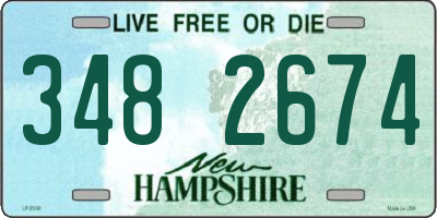 NH license plate 3482674