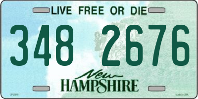 NH license plate 3482676