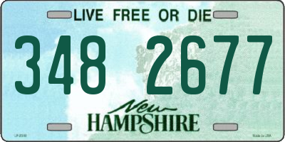 NH license plate 3482677