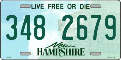 NH license plate 3482679