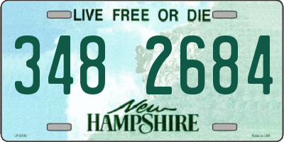 NH license plate 3482684