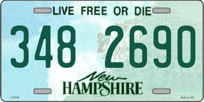 NH license plate 3482690