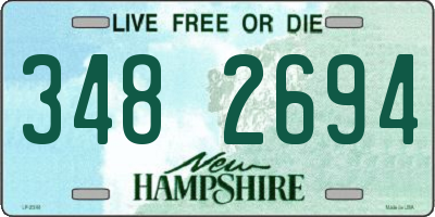 NH license plate 3482694
