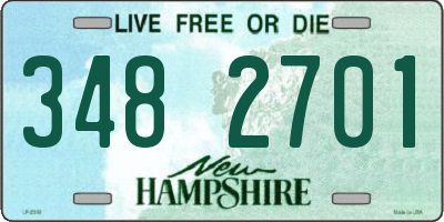 NH license plate 3482701