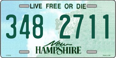 NH license plate 3482711