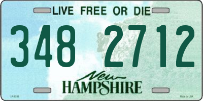 NH license plate 3482712