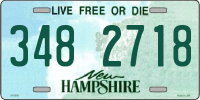 NH license plate 3482718