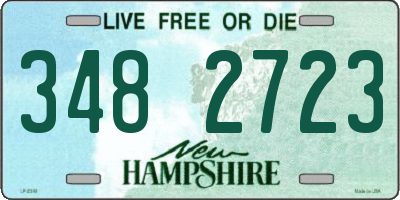 NH license plate 3482723