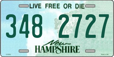 NH license plate 3482727