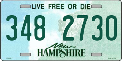 NH license plate 3482730