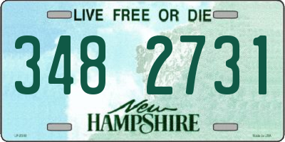 NH license plate 3482731