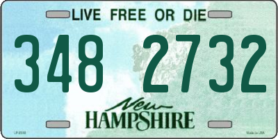 NH license plate 3482732