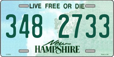 NH license plate 3482733