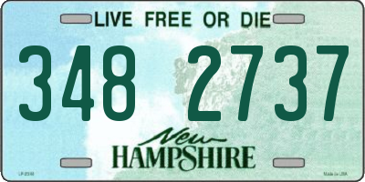 NH license plate 3482737