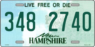 NH license plate 3482740