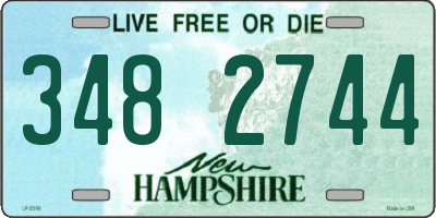 NH license plate 3482744