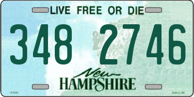 NH license plate 3482746