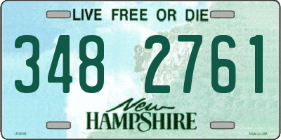 NH license plate 3482761